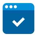 Icon blue check