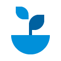 Icon heart blue